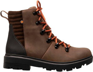 {OX fB[X V[Y u[cECu[c [X U[ Bogs Women's Holly Lace Leather Waterproof Slip-On Boots Brown uE