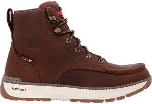 ���b�L�[ �����Y �V���[�Y �u�[�c�E���C���u�[�c Rocky Men's Waterproof Rebound Wedge Composite Toe Work Boots Tobacco