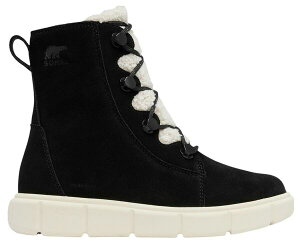 �\���� ���f�B�[�X �V���[�Y �X�j�[�J�[ �u�[�c Sorel Women's Explorer III Joan Cozy WP Boot Black/Chalk �`���[�N