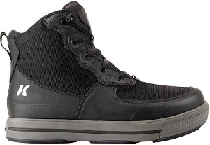 yz R[J[Y Y u[cECu[c V[Y Korkers Men's Stealth Sneaker Wading Boots With Kling-On Black