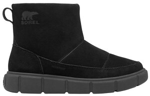 �\���� ���f�B�[�X �V���[�Y �X�j�[�J�[ �u�[�c Sorel Women's Explorer III Slip-on Waterproof Boot Black/Sea Salt �u���b�N