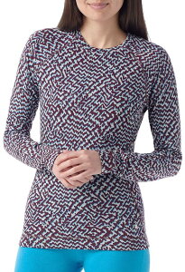 yz X}[gE[ fB[X Vc gbvX Smartwool Women's Merino 250 Baselayer Top Purple Iris Retro Line