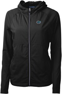 yz Jb^[AhobN fB[X WPbgEu] AE^[ Cutter & Buck Women's Florida Gators Black Adapt Eco Knit Stretch Full-Zip Jacket