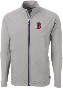 yz Jb^[AhobN Y WPbgEu] AE^[ Cutter & Buck Men's Boston Red Sox Polished Eco Knit Hybrid Jacket