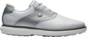 yz tbgWC fB[X Xj[J[ V[Y FootJoy Women's Traditions Spikeless Golf Shoes White/Purple