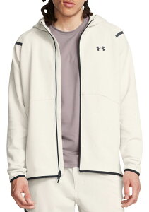 A_[A[}[ Y AE^[ p[J[EXEFbg t[X Under Armour Men's Unstoppable Fleece Full-Zip Hoodie Summit White/Black zCg
