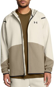 yz A_[A[}[ Y p[J[EXEFbg AE^[ Under Armour Men's Unstoppable Fleece Full-Zip Hoodie Tmbrwlf Taupe/Smmit Wh/Bk
