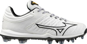 ~Ym fB[X V[Y Xj[J[ Mizuno Women's Pro FP TPU Softball Cleats White/Black zCg