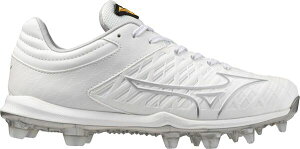~Ym fB[X V[Y Xj[J[ Mizuno Women's Pro FP TPU Softball Cleats White/Silver zCg