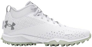 yz A_[A[}[ Y Xj[J[ V[Y Under Armour Spotlight 4.0 Turf Lacrosse Cleats White/Metallic