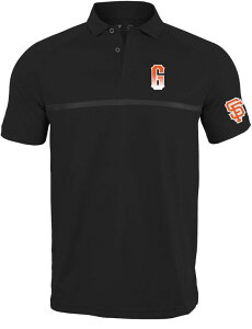���x���E�F�A �����Y �g�b�v�X �|���V���c Levelwear Men'san Francisco Giants 2023 City Connect Black Insignia Polo �u���b�N