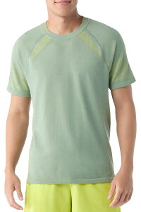 �X�}�[�g�E�[�� �����Y �g�b�v�X T�V���c �j�b�g SmartWool Men's Intraknit Active Seamlesshort Sleeve T-Shirt Lead/Limeade