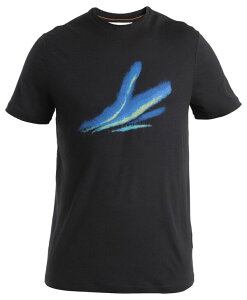 �A�C�X�u���[�J�[ �����Y �g�b�v�X T�V���c Icebreaker Men's Merino 150 Tech Lite III Short Sleeve T-Shirt Black �u���b�N