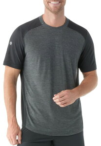 yz X}[gE[ Y TVc gbvX SmartWool Men's Active Ultralite Graphic Short Sleeve T-Shirt Charcoal Heather