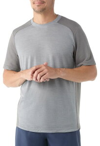�X�}�[�g�E�[�� �����Y �g�b�v�X T�V���c �O���t�B�b�N SmartWool Men's Active Ultralite Graphic Short Sleeve T-Shirt Light Grey Heather �O���[