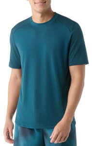 yz X}[gE[ Y TVc gbvX SmartWool Men's Active Ultralite Graphic Short Sleeve T-Shirt Twilight Blue