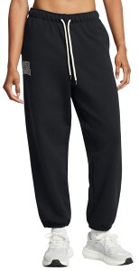 yz A_[A[}[ fB[X JWApc {gX Under Armour Women's Icon Heavyweight Terry Oversized Pants BLACK/SUMMIT WHITE