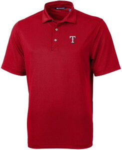 Jb^[AhobN Y gbvX |Vc Cutter & Buck Men's Texas Rangers Red Virtueco Pique Polo bh