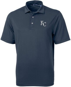 yz Jb^[AhobN Y |Vc gbvX Cutter & Buck Men's Kansas City Royals Blue Virtue Eco Pique Polo