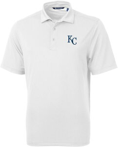 Jb^[AhobN Y gbvX |Vc Cutter & Buck Men's Kansas City Royals White Virtueco Pique Polo zCg