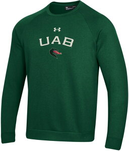A_[A[}[ Y AE^[ p[J[EXEFbg Vc uU[ t[X Under Armour Men's UABlazers Green Rival Fleece Crew Sweatshirt O[