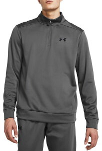 yz A_[A[}[ Y p[J[EXEFbg AE^[ Under Armour Men's Armour Fleece 1/4 Zip Pullover Castlerock/Black