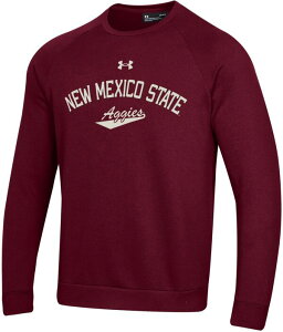 A_[A[}[ Y AE^[ p[J[EXEFbg Vc t[X Under Armour Men's New Mexico State Aggies Maroon Rival Fleece Crew Sweatshirt }[