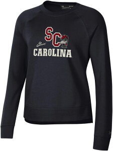 yz A_[A[}[ fB[X p[J[EXEFbg AE^[ Under Armour Women's South Carolina Gamecocks Black Rival Fleece Crew Pullover Sweatshirt