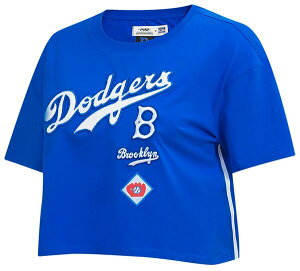 �v���X�^���_�[�h ���f�B�[�X �g�b�v�X T�V���c Pro Standard Women's Brooklyn Dodgers Retro Boxy T-Shirt Royal