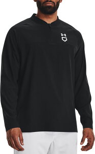 A_[A[}[ Y AE^[ WPbgEu] Under Armour Men's Utility Long Sleeve Cage Jacket Black/White zCg