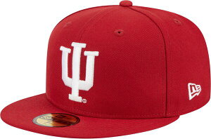 yz j[G Y Xq ANZT[ New Era Men's Indiana Hoosiers Crimson 59Fifty Fitted Hat
