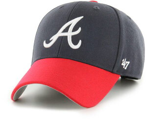 yz tH[eB[Zu fB[X Xq ANZT[ '47 Adult Atlanta Braves Navy MVP Adjustable Hat