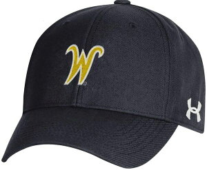 yz A_[A[}[ Y Xq ANZT[ Under Armour Adult Wichita State Shockers Black Structured OTS Adjustable Hat