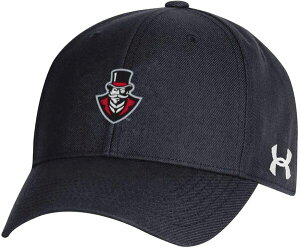yz A_[A[}[ Y Xq ANZT[ Under Armour Adult Austin Peay Governors Black Structured OTS Adjustable Hat