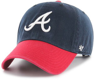 yz tH[eB[Zu fB[X Xq ANZT[ '47 Adult Atlanta Braves Navy Clean Up Adjustable Hat