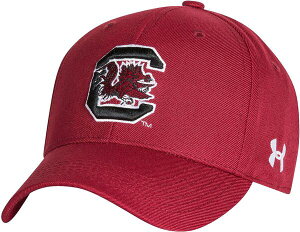 yz A_[A[}[ Y Xq ANZT[ Under Armour Men's South Carolina Gamecocks Garnet Adjustable Hat