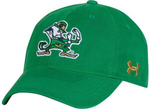 yz A_[A[}[ Y Xq ANZT[ Under Armour Men's Notre Dame Fighting Irish Kelly Green OTS Slouch Adjustable Hat