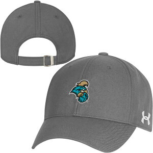 yz A_[A[}[ Y Xq ANZT[ Under Armour Men's Coastal Carolina Chanticleers Grey Structured OTS Adjustable Hat