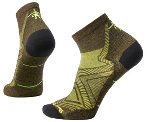 �X�}�[�g�E�[�� ���f�B�[�X �A���_�[�E�F�A �C�� �A���N�� Smartwool Men's Run Zero Cushion Ankle Sock Military Olive �I���[�u