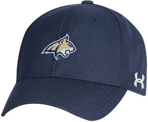 yz A_[A[}[ Y Xq ANZT[ Under Armour Men's Montana State Bobcats Navy Adjustable Hat