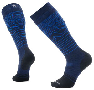 �X�}�[�g�E�[�� ���f�B�[�X �A���_�[�E�F�A �C�� Smartwool Snowboard Full Cushion Iguchi Pattern Over The Calf Socks Deep Navy �l�C�r�[