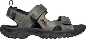 yz L[ Y T_ V[Y KEEN Men's Targhee III Open Toe Sandals Grey/Black