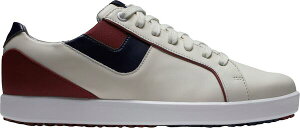 yz tbgWC fB[X Xj[J[ V[Y FootJoy Women's Links Golf Shoes Bone/Burgundy/Navy