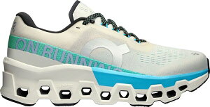 yz IW[ fB[X Xj[J[ V[Y On Women's Cloudmonster 2 Running Shoes Cream/Blue