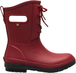 yz {OX fB[X u[cECu[c V[Y Bogs Women's Amanda Plush II Waterproof Lace-up Rain Boots Cranberry