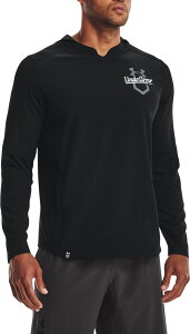 A_[A[}[ Y AE^[ WPbgEu] t[fbhWPbg Under Armour Men's Cage Hooded Jacket Black/Grey ubN