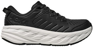�z�J�I�l�I�l �����Y �V���[�Y �X�j�[�J�[ HOKA Men's Bondi SRunning Shoes Black/White �z���C�g