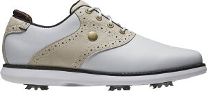 yz tbgWC fB[X Xj[J[ V[Y FootJoy Women's Traditions Saddle Golf Shoes White/Tan/Black