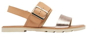 \ fB[X V[Y Xj[J[ T_ Sorel Women's Ella III Slingback Sandal Honest Beige/Honey White zCg