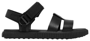 �\���� ���f�B�[�X �V���[�Y �X�j�[�J�[ �T���_�� �A���N�� Sorel Women's Out 'N About Ave Ankle Strap Flat Sandal Black/Black �u���b�N